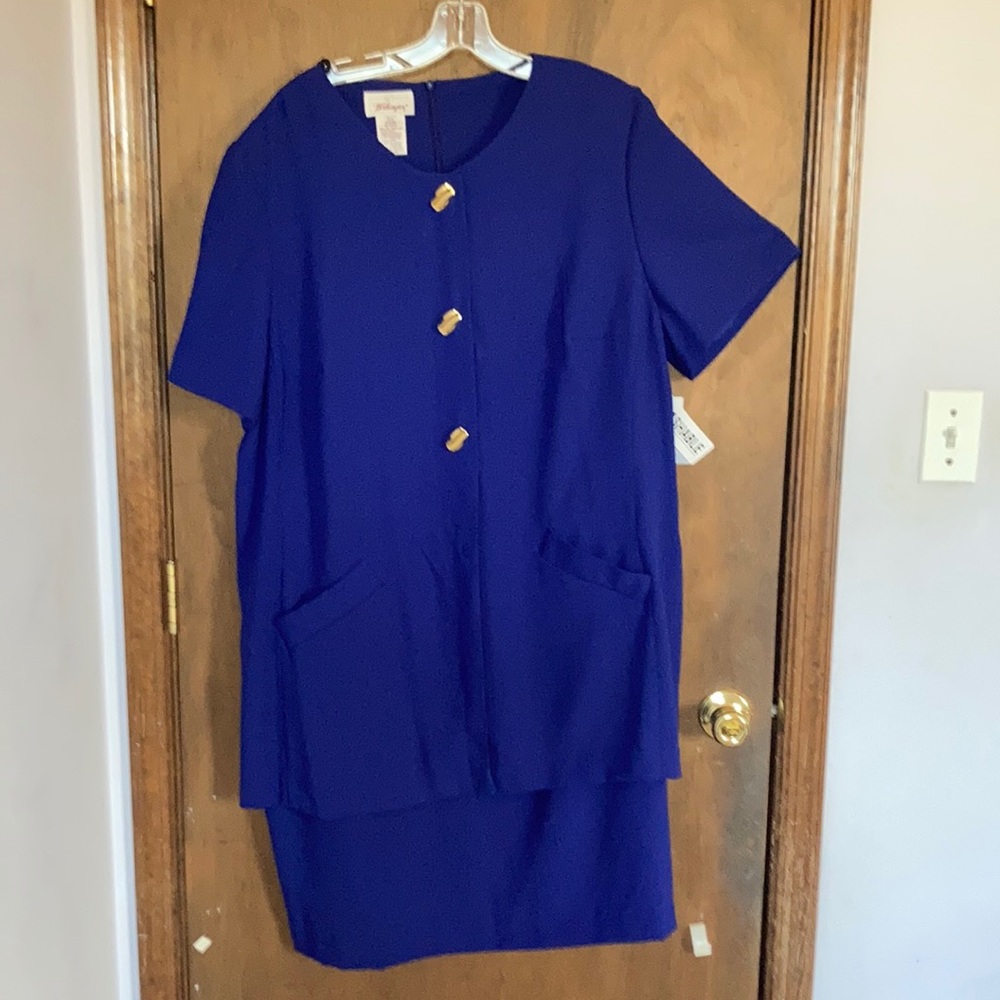 Vintage Worthington dress with shoulder pads size 22W - Picture 4 of 15